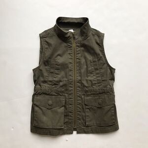 Crewcuts factory dark green light vest EUC 8Y